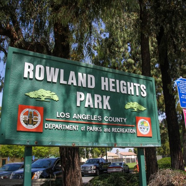 Rowland Heights Park sign