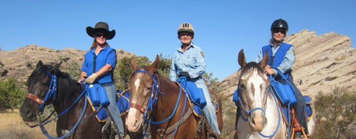 LA County volunteers on horseback