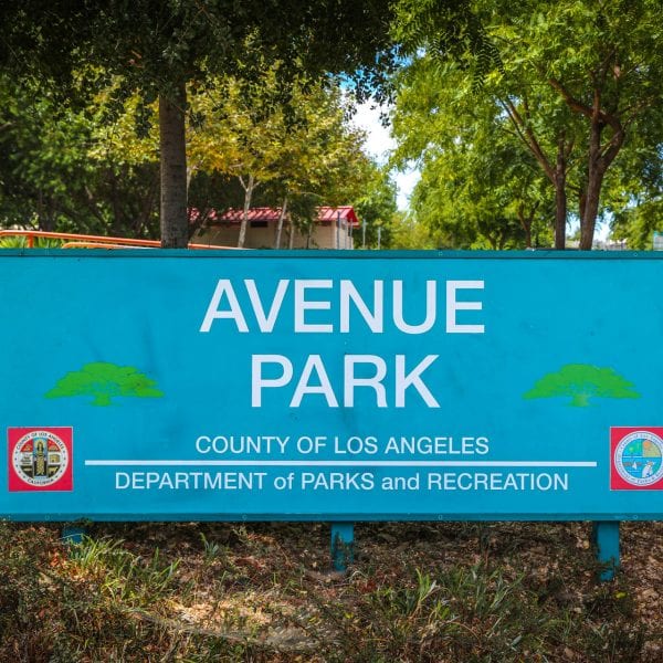 Avenue Park sign