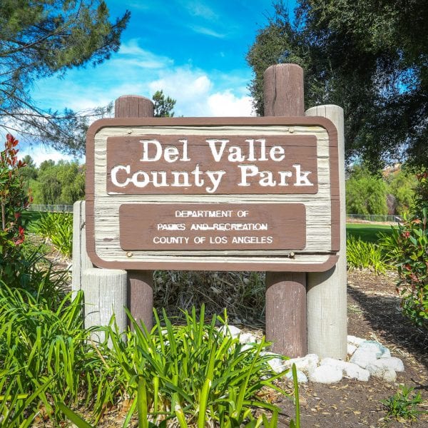 Del Valle County Park Sign