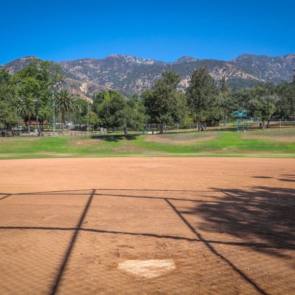 Baseball diamond and field
