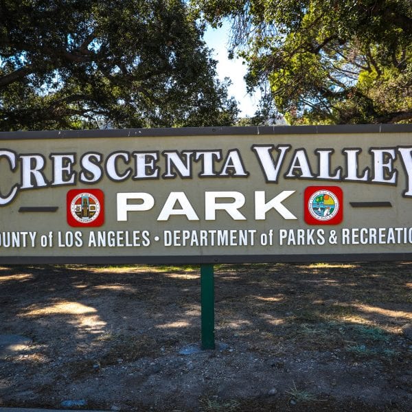Crescenta Valley Park sign