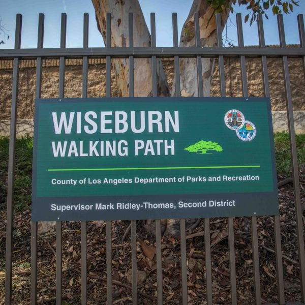 Weisburn Walking Path sign