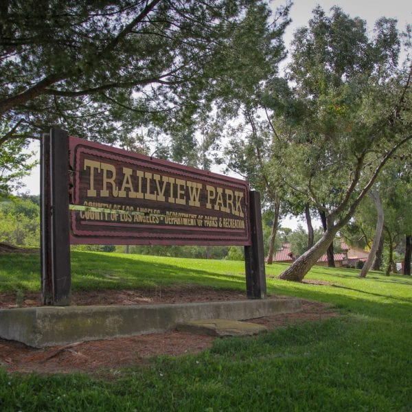 Trailview Park sign up close