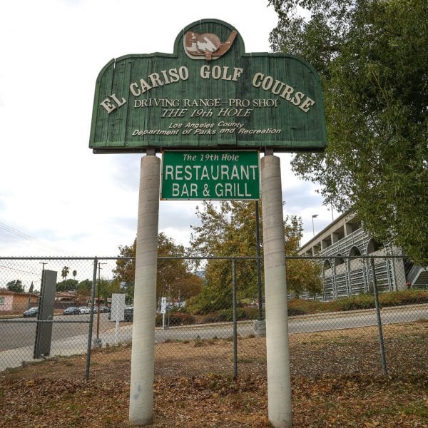El Cariso Golf Course sign
