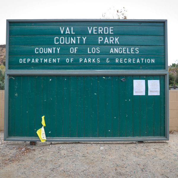 Val Verde Park Sign