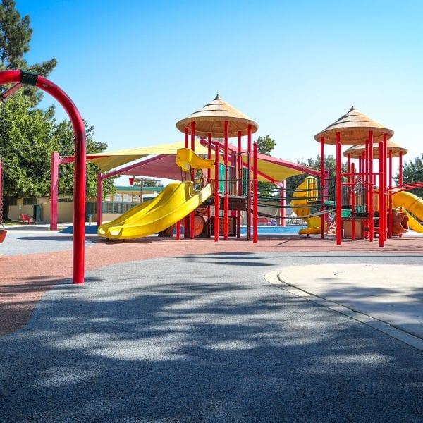 Playground and swings