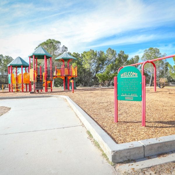 Playground and swings