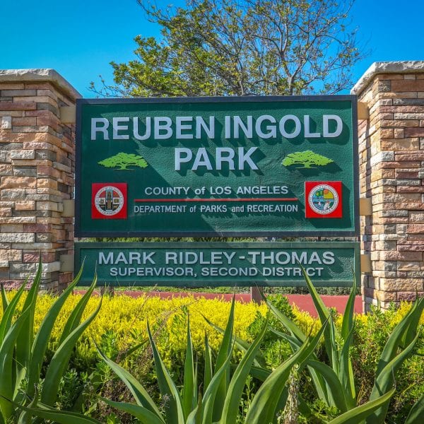 Reuben Ingold Park sign