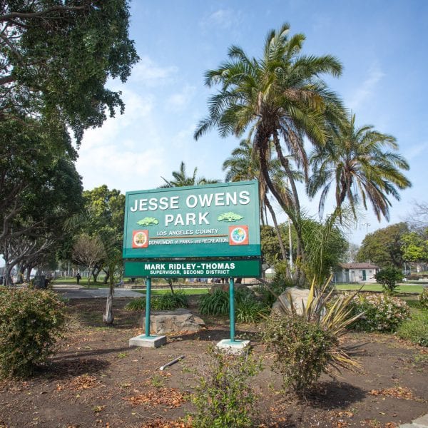 Jesse Owens Park sign