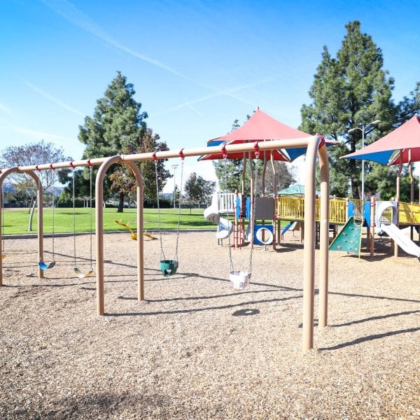 Swings and playground