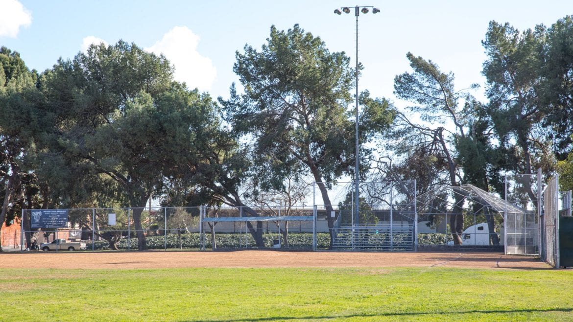 Athens Park baseball dugout