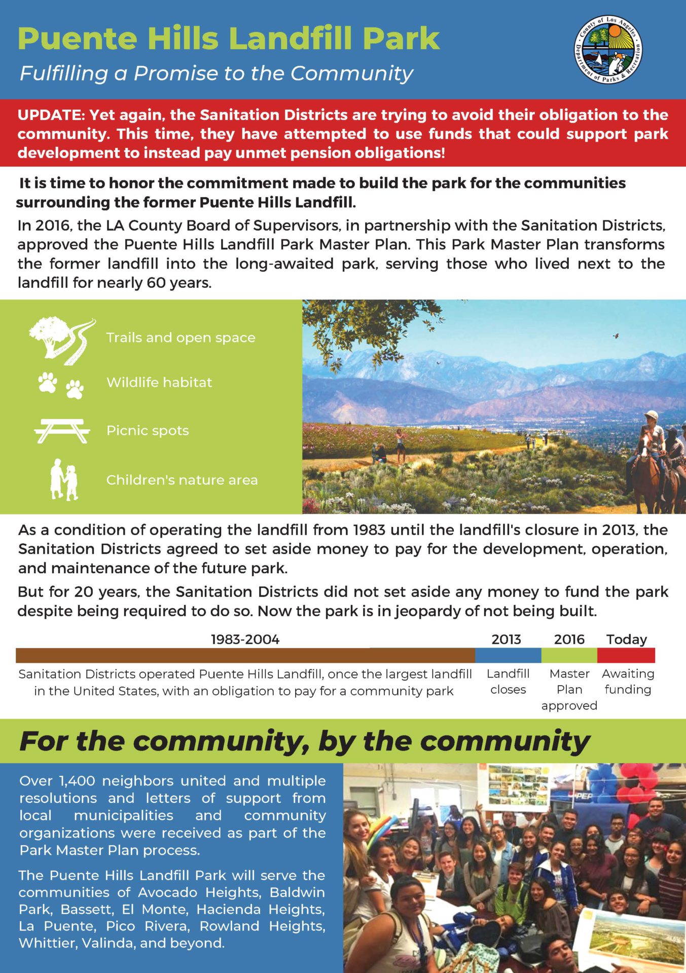 Puente Hills Landfill Park Parks & Recreation