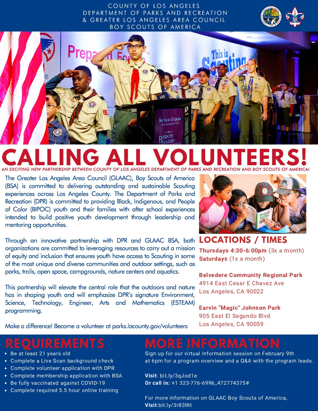 Boy Scouts of America & LA County Parks – Parks & Recreation